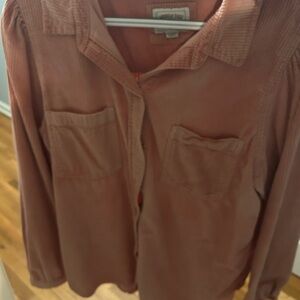 Women's Corduroy Top in Rust
